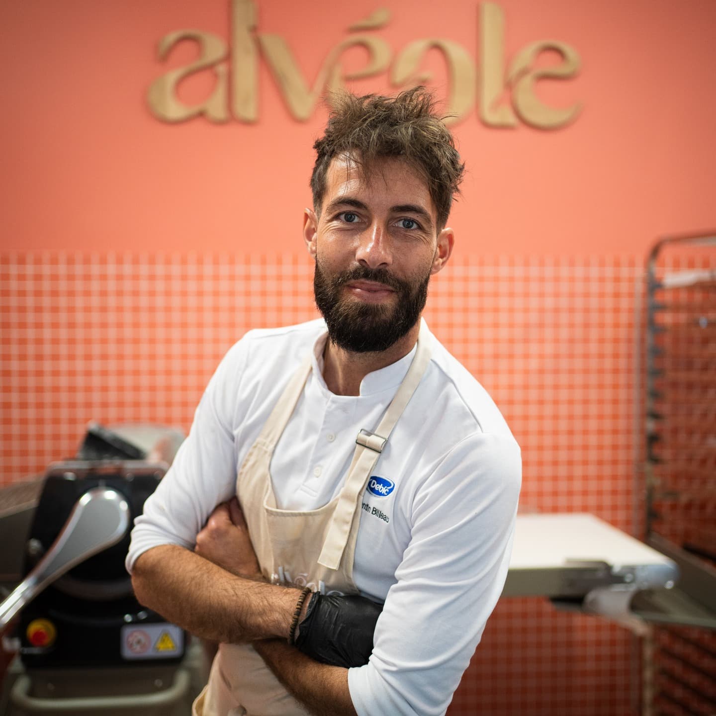 Quentin Billeau dans son laboratoire
